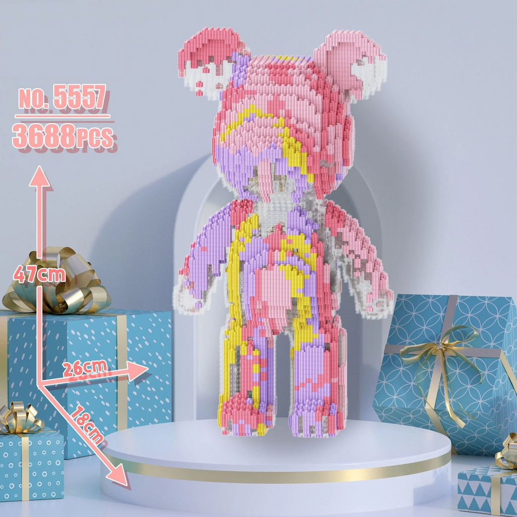 3688-Piece Bear Micro Building Blocks Set - Mechanical kit by Extoril
