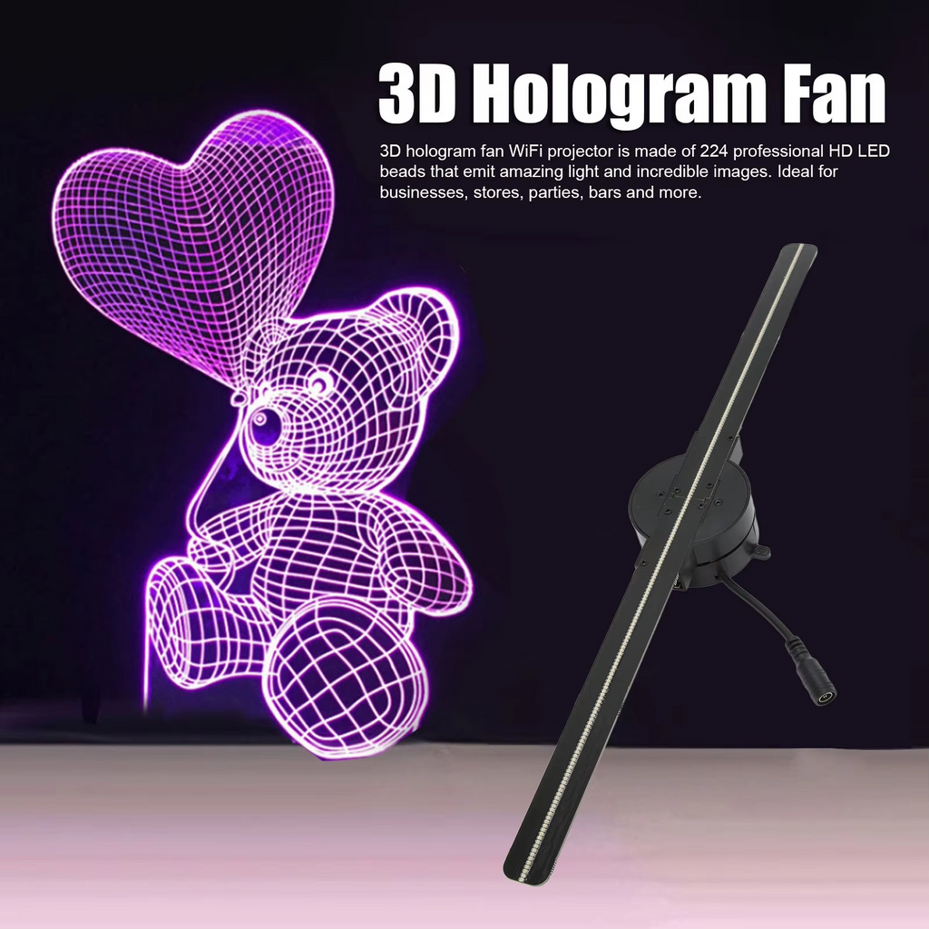 3D Hologram Fan WiFi LED Projector Display - home decor by Extoril