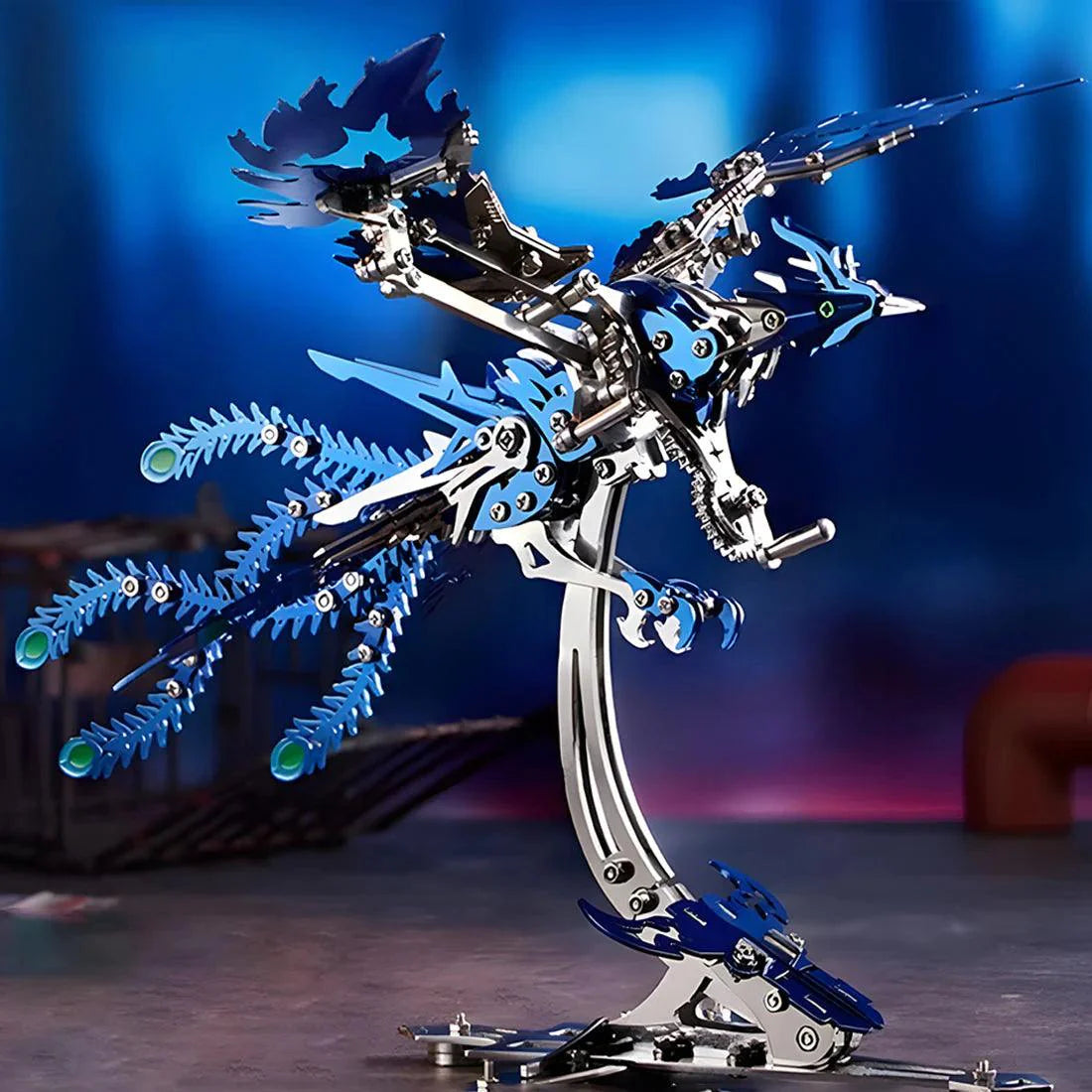 Phoenix Rising 3D Mechanical Stainless Steel Bionic Assembly Kit - 3d metal puzzle by Extoril
