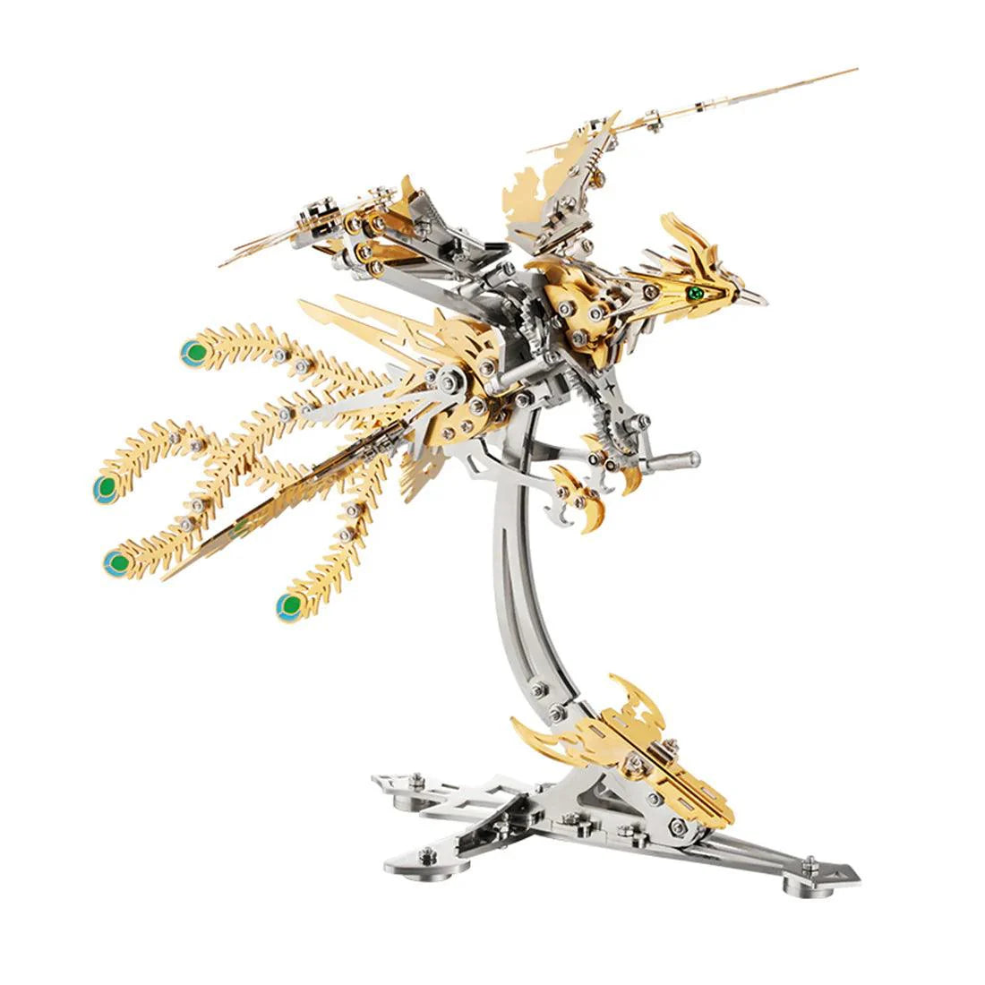 Phoenix Rising 3D Mechanical Stainless Steel Bionic Assembly Kit - 3d metal puzzle by Extoril