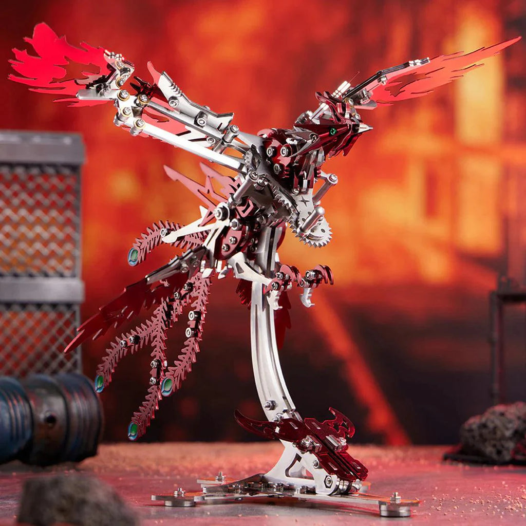 Phoenix Rising 3D Mechanical Stainless Steel Bionic Assembly Kit - 3d metal puzzle by Extoril