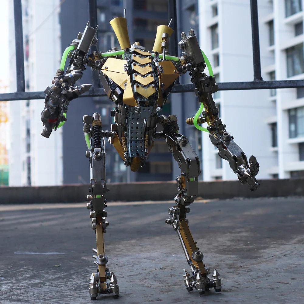 DIY XIA-A Metal Future Mech Model with Articulated Joints & Lights - 3d metal puzzle by Extoril