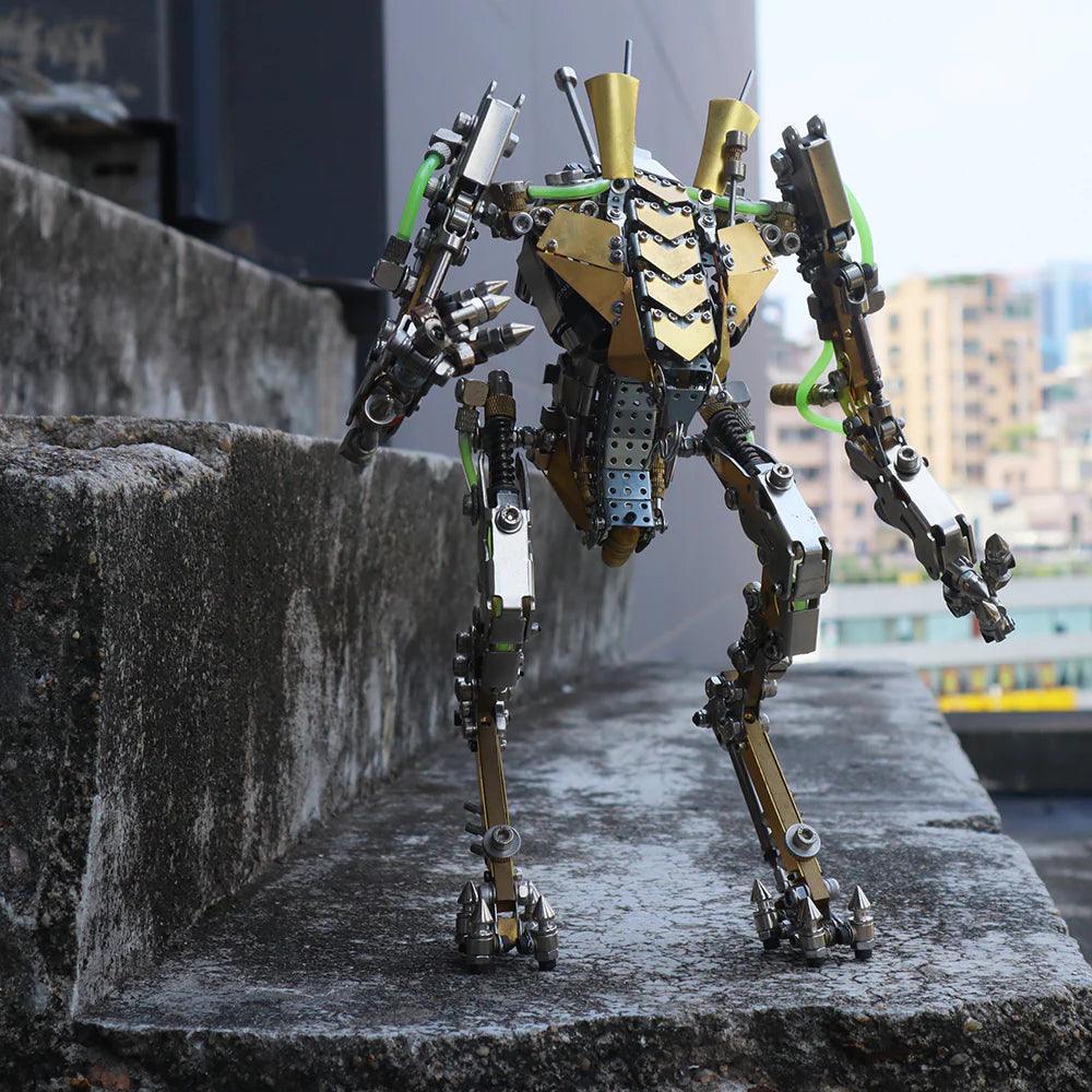 DIY XIA-A Metal Future Mech Model with Articulated Joints & Lights - 3d metal puzzle by Extoril