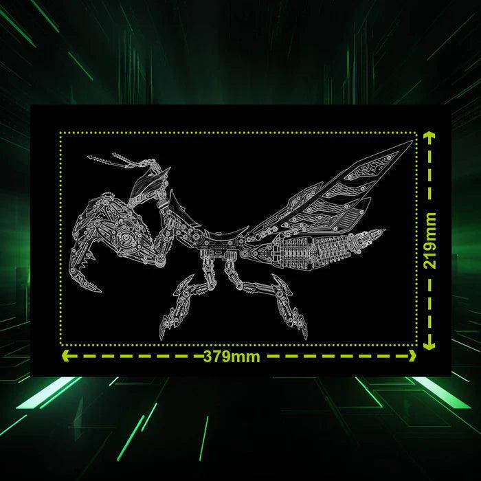 3D Metal Mantis Model Kit with LED Lights - 3d metal puzzle by Extoril