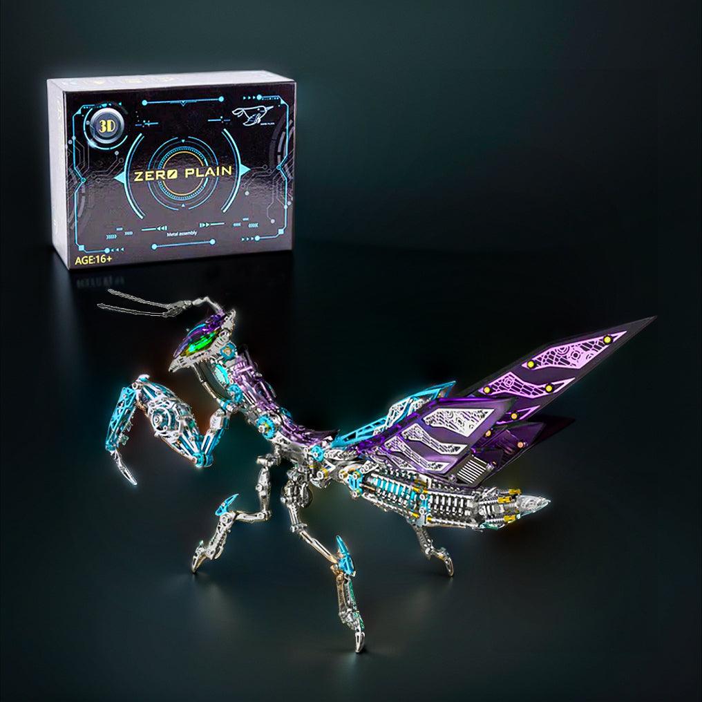 3D Metal Mantis Model Kit with LED Lights - 3d metal puzzle by Extoril