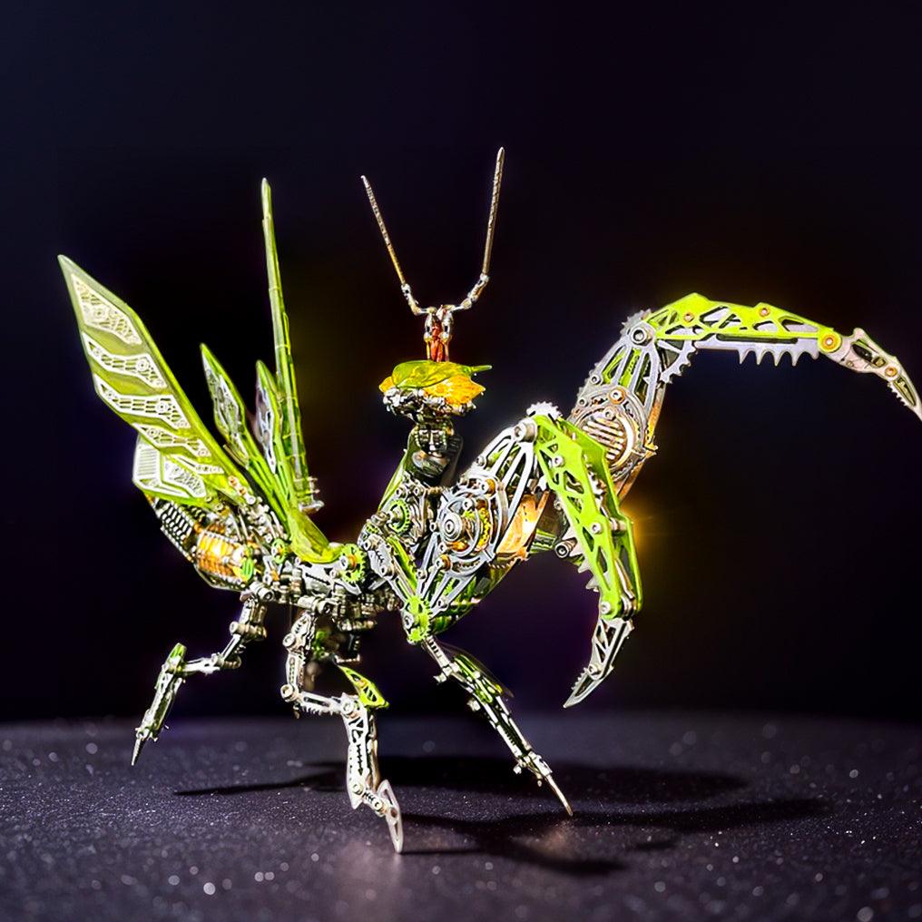 3D Metal Mantis Model Kit with LED Lights - 3d metal puzzle by Extoril