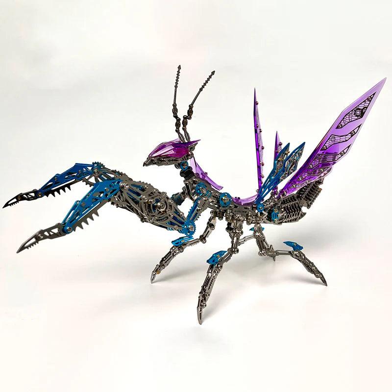 3D Metal Mantis Model Kit with LED Lights - 3d metal puzzle by Extoril