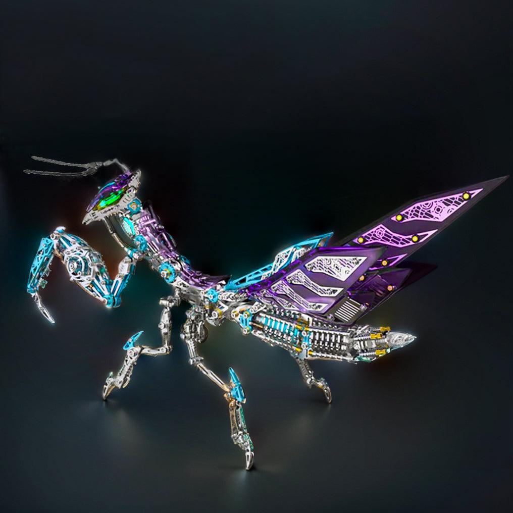 3D Metal Mantis Model Kit with LED Lights - 3d metal puzzle by Extoril