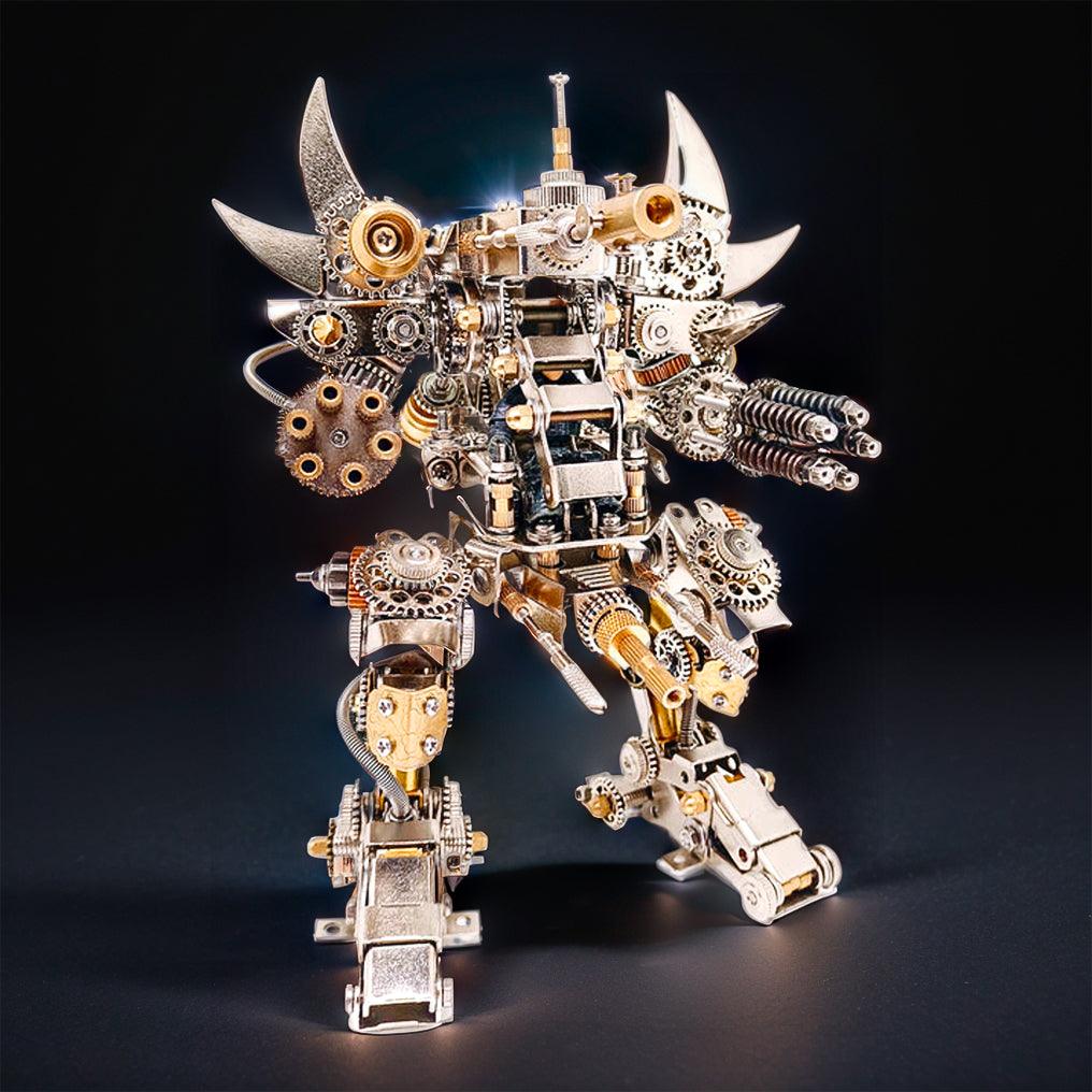 Titan Guardian Mecha Watch Stand - 3D Metal Puzzle - 3d metal puzzle by Extoril