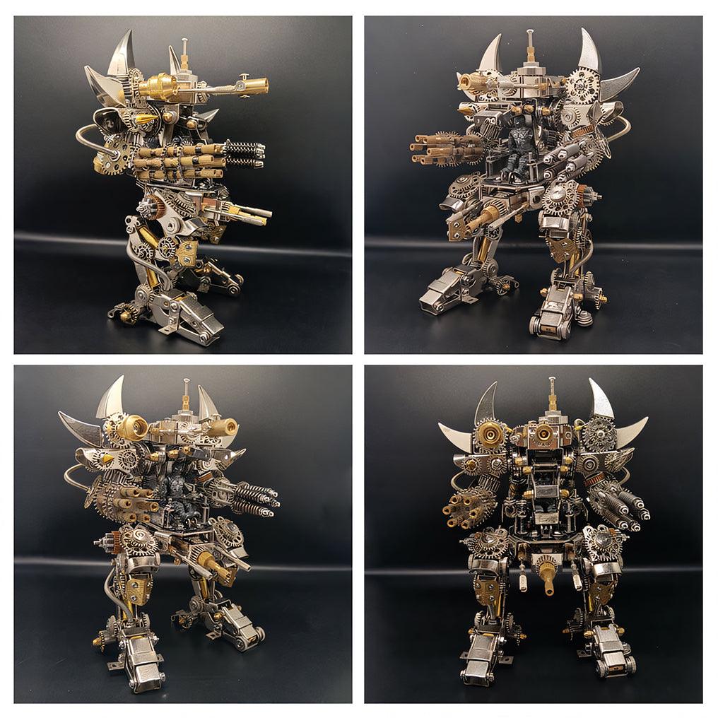 Titan Guardian Mecha Watch Stand - 3D Metal Puzzle - 3d metal puzzle by Extoril