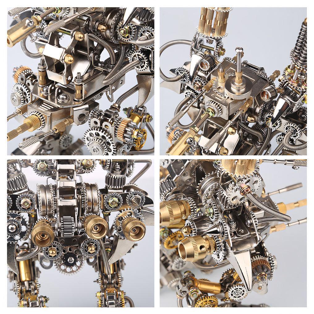 Titan Guardian Mecha Watch Stand - 3D Metal Puzzle - 3d metal puzzle by Extoril