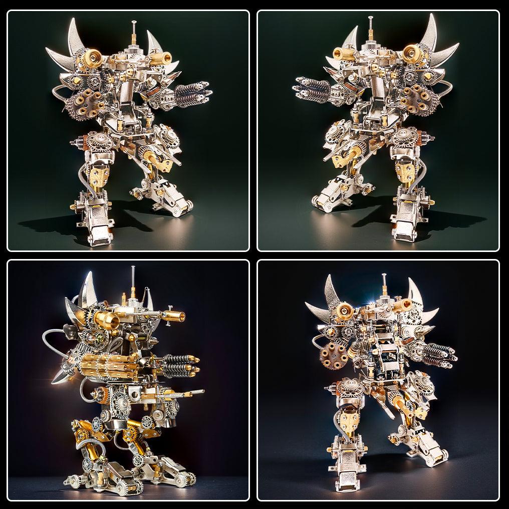 Titan Guardian Mecha Watch Stand - 3D Metal Puzzle - 3d metal puzzle by Extoril