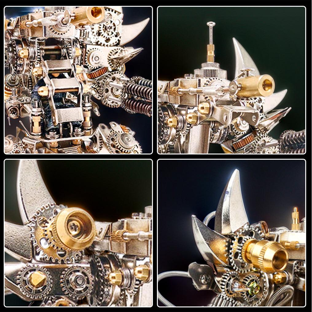 Titan Guardian Mecha Watch Stand - 3D Metal Puzzle - 3d metal puzzle by Extoril