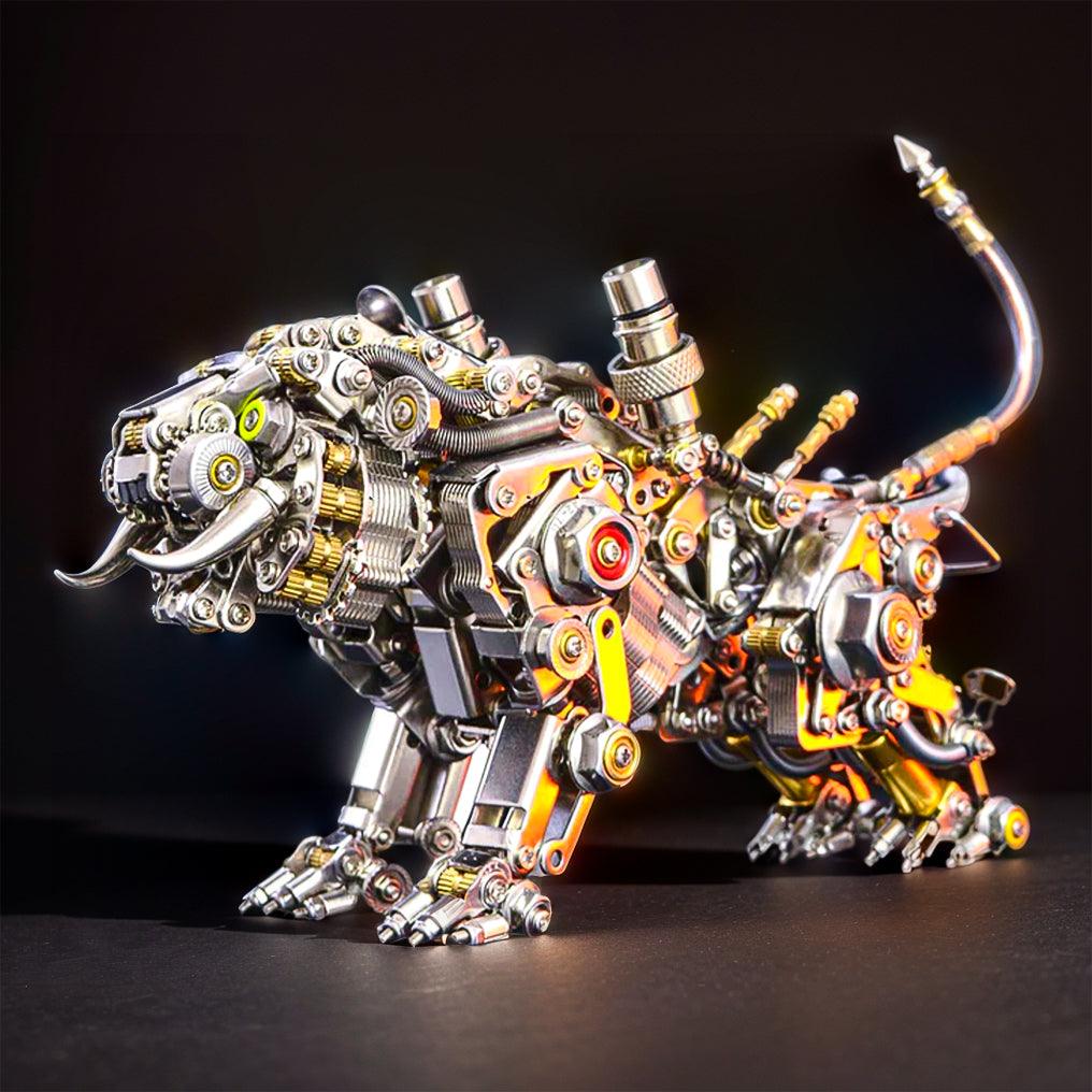 Mechanical Winged Tiger 3D Metal Puzzle 700+ Pieces - 3d metal puzzle by Extoril