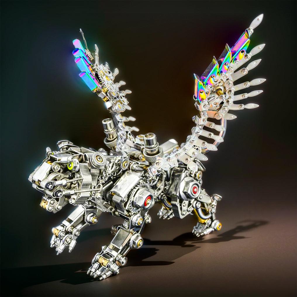 Mechanical Winged Tiger 3D Metal Puzzle 700+ Pieces - 3d metal puzzle by Extoril