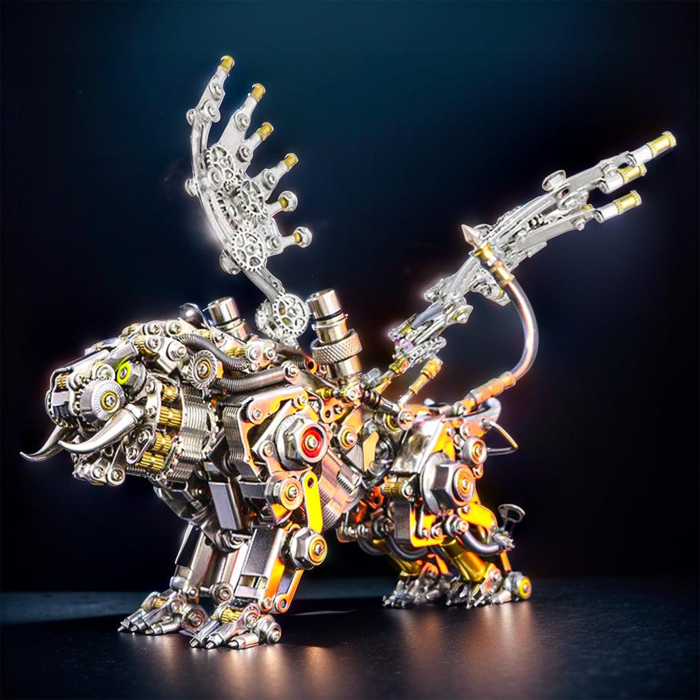 Mechanical Winged Tiger 3D Metal Puzzle 700+ Pieces - 3d metal puzzle by Extoril