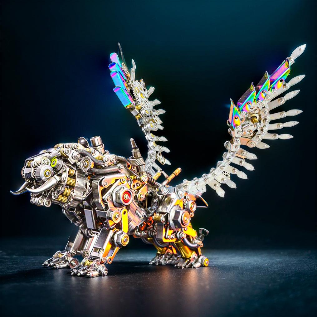 Mechanical Winged Tiger 3D Metal Puzzle 700+ Pieces - 3d metal puzzle by Extoril