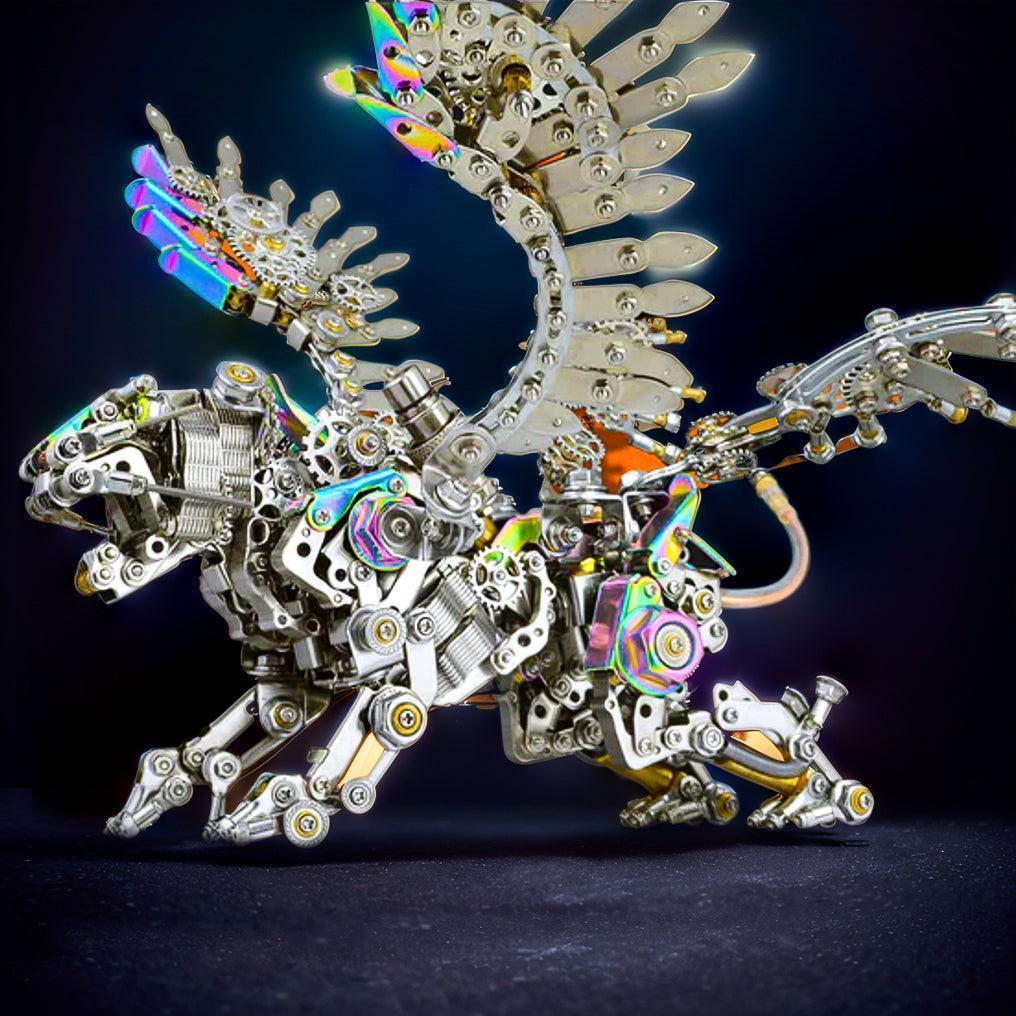 Mechanical Winged Tiger 3D Metal Puzzle 700+ Pieces - 3d metal puzzle by Extoril