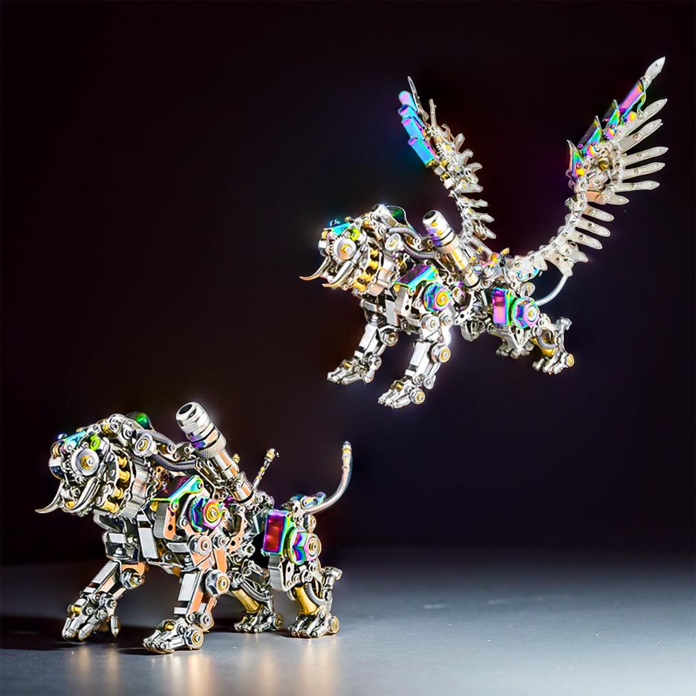 Mechanical Winged Tiger 3D Metal Puzzle 700+ Pieces - 3d metal puzzle by Extoril