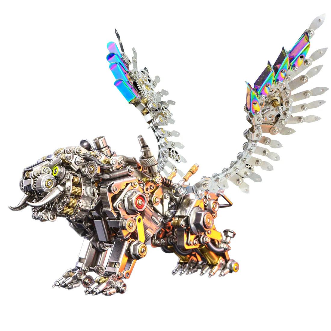Mechanical Winged Tiger 3D Metal Puzzle 700+ Pieces - 3d metal puzzle by Extoril