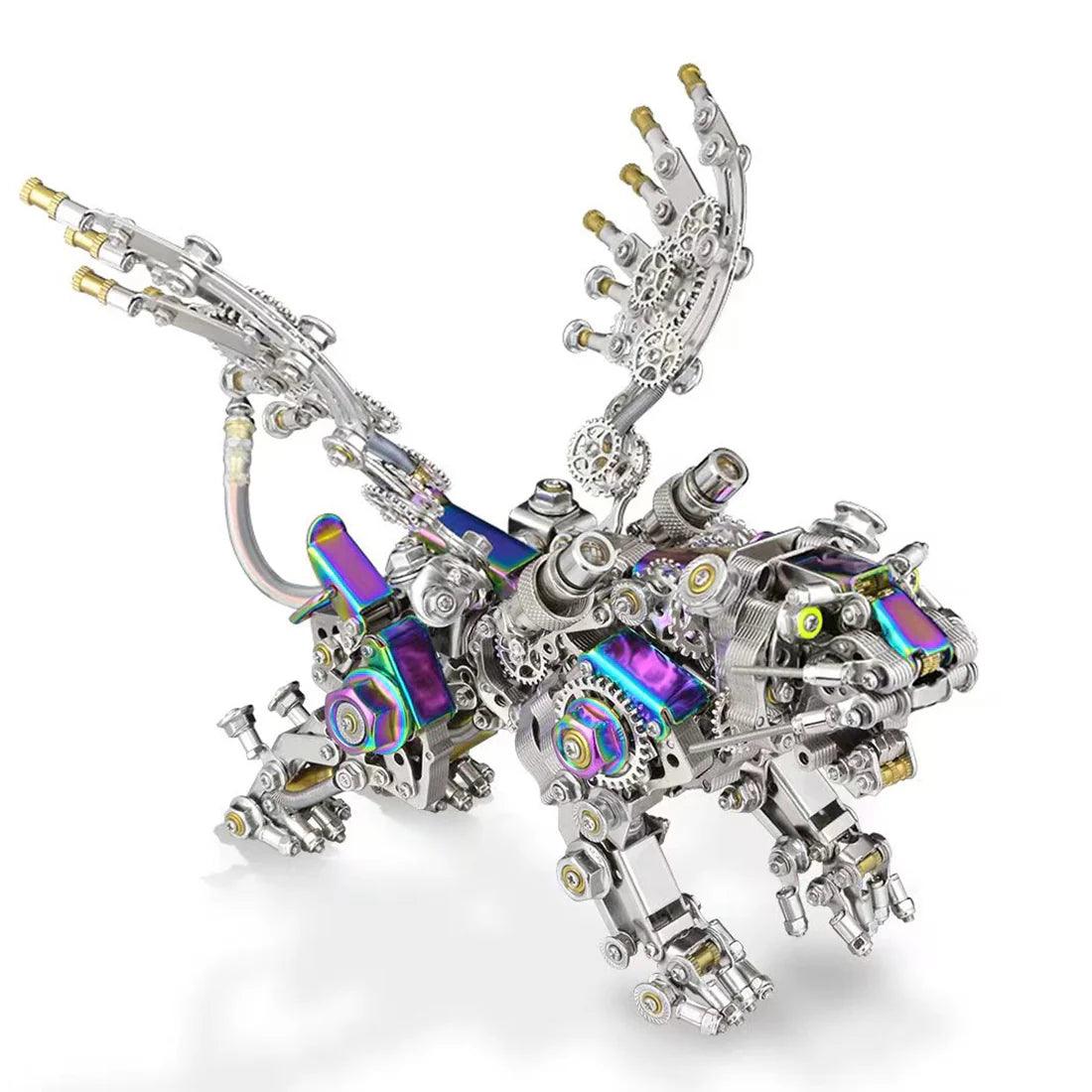 Mechanical Winged Tiger 3D Metal Puzzle 700+ Pieces - 3d metal puzzle by Extoril