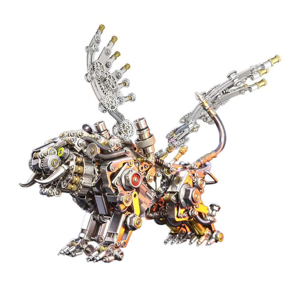 Mechanical Winged Tiger 3D Metal Puzzle 700+ Pieces - 3d metal puzzle by Extoril
