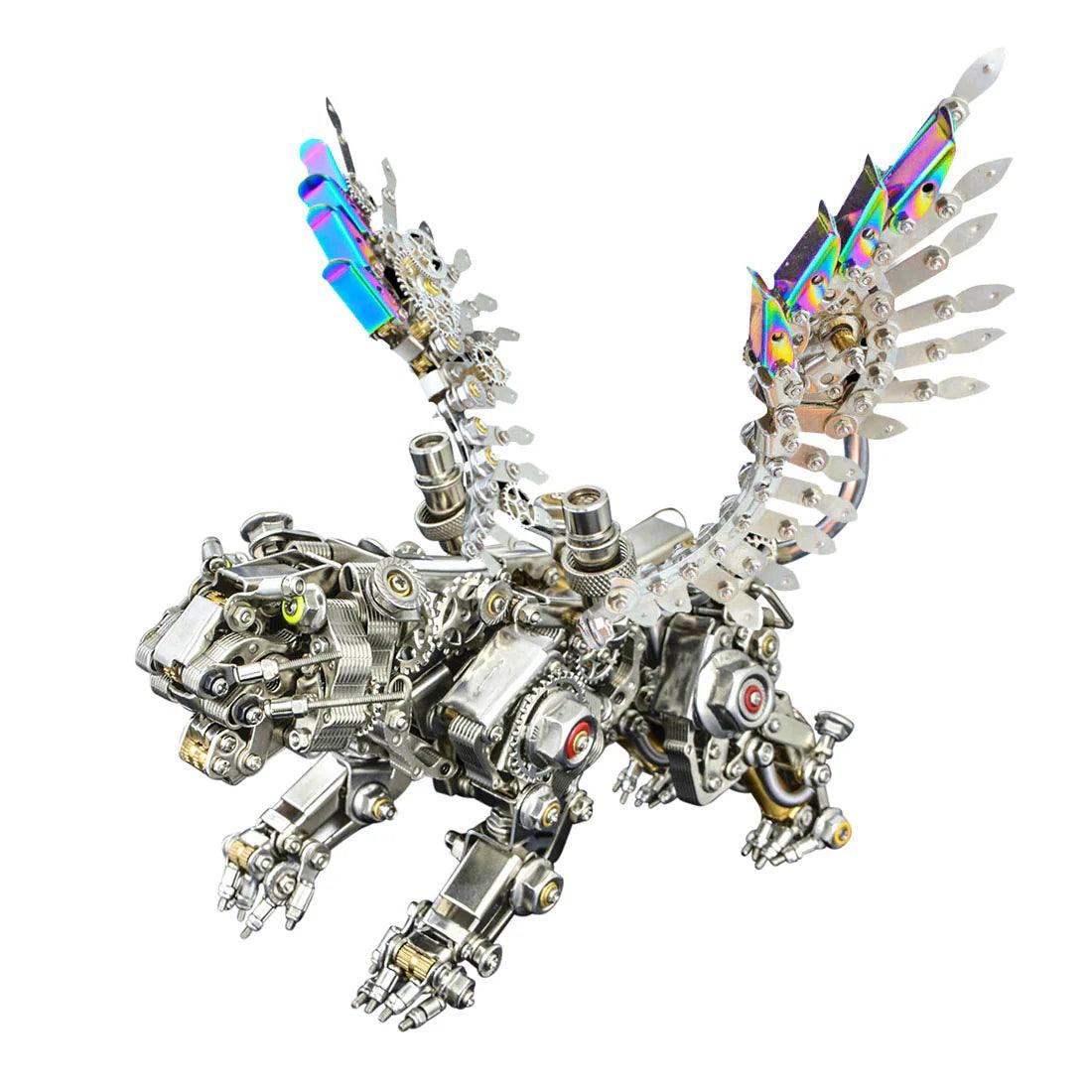 Mechanical Winged Tiger 3D Metal Puzzle 700+ Pieces - 3d metal puzzle by Extoril