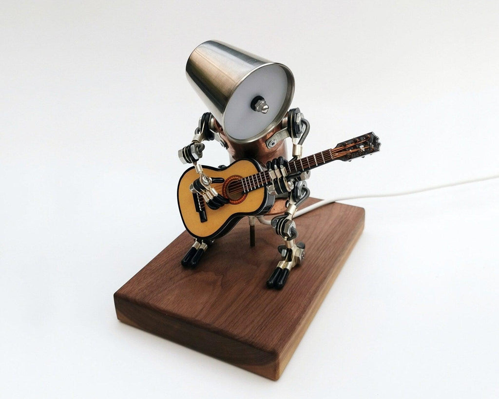 DIY 3D Metal Steampunk Hand-Assembled Robot Band Model - 3d metal puzzle by Extoril