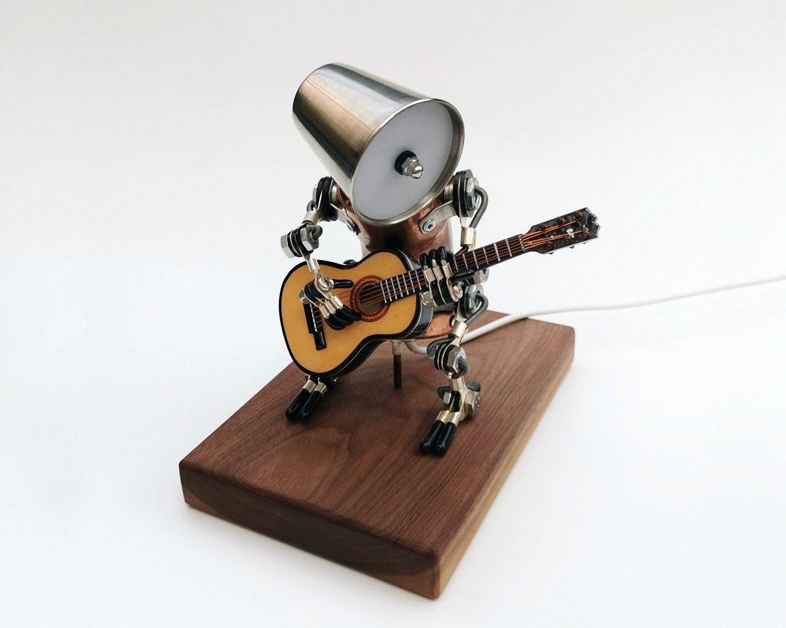DIY 3D Metal Steampunk Hand-Assembled Robot Band Model - 3d metal puzzle by Extoril