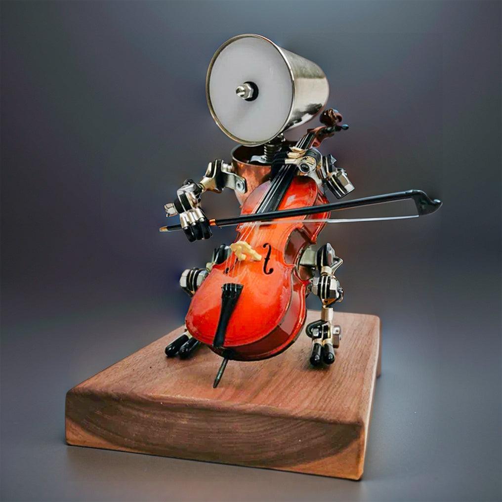 DIY 3D Metal Steampunk Hand-Assembled Robot Band Model - 3d metal puzzle by Extoril