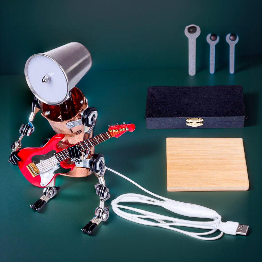 DIY 3D Metal Steampunk Hand-Assembled Robot Band Model - 3d metal puzzle by Extoril