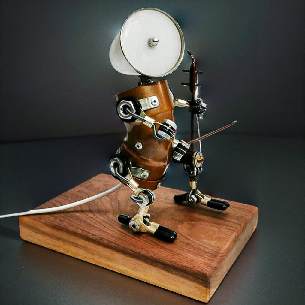 DIY 3D Metal Steampunk Hand-Assembled Robot Band Model - 3d metal puzzle by Extoril