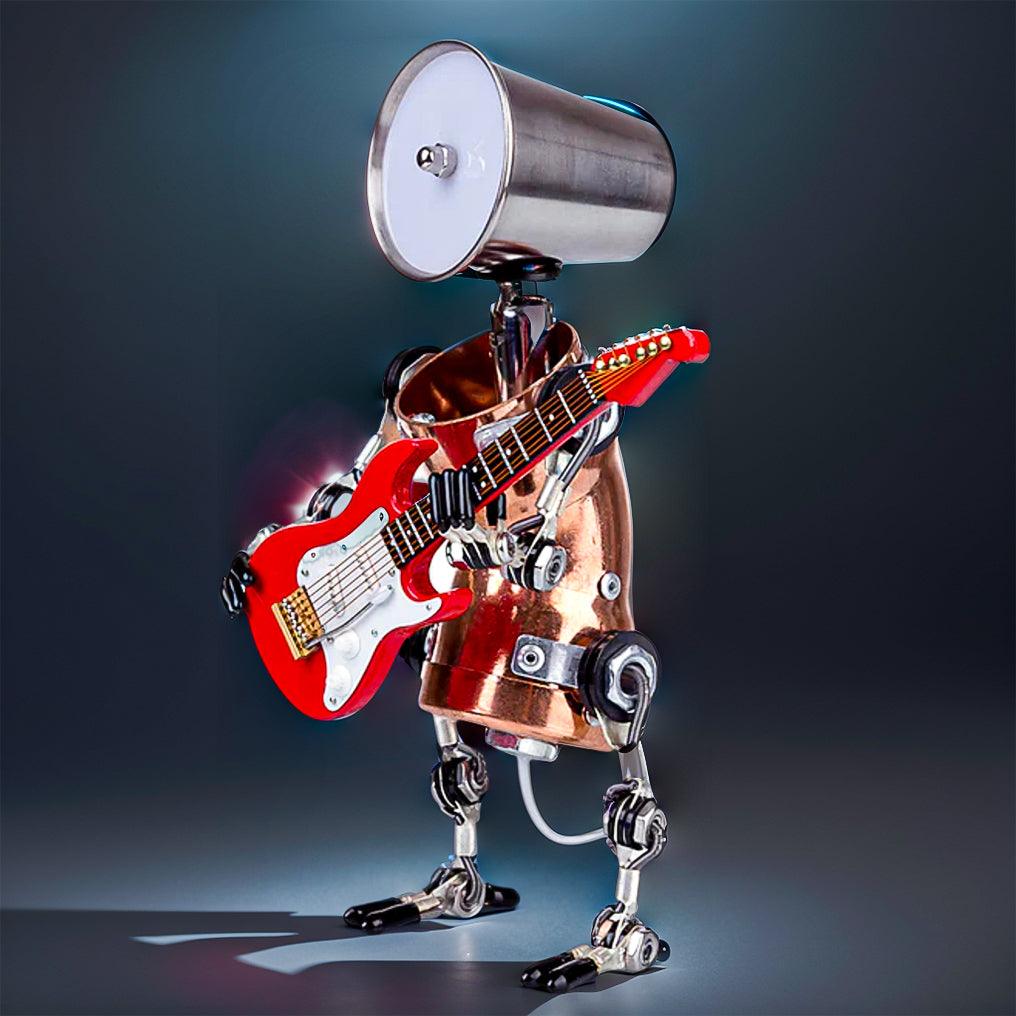 DIY 3D Metal Steampunk Hand-Assembled Robot Band Model - 3d metal puzzle by Extoril