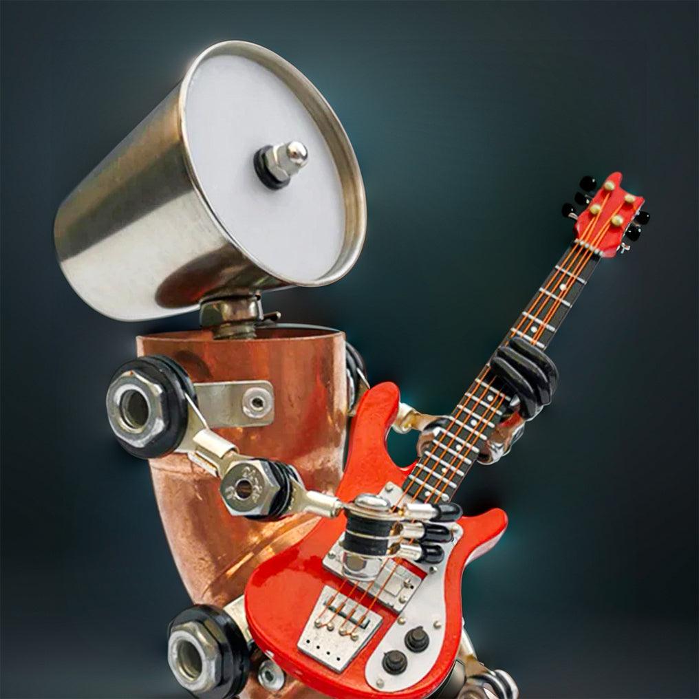 DIY 3D Metal Steampunk Hand-Assembled Robot Band Model - 3d metal puzzle by Extoril
