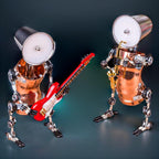 DIY 3D Metal Steampunk Hand-Assembled Robot Band Model - 3d metal puzzle by Extoril