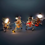 DIY 3D Metal Steampunk Hand-Assembled Robot Band Model - 3d metal puzzle by Extoril