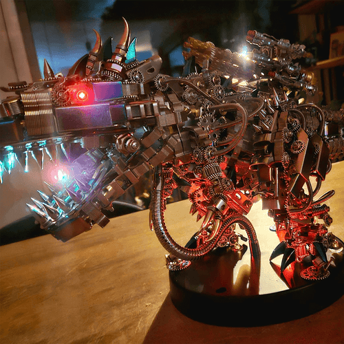 DIY 3D Mechanical Titan T-Rex Big Dinosaur 3120PCS+ - 3d metal puzzle by Extoril