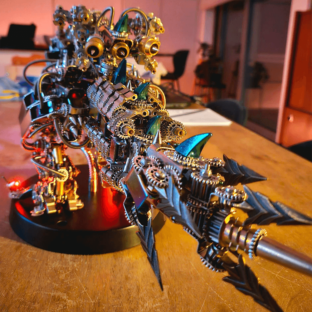 DIY 3D Mechanical Titan T-Rex Big Dinosaur 3120PCS+ - 3d metal puzzle by Extoril