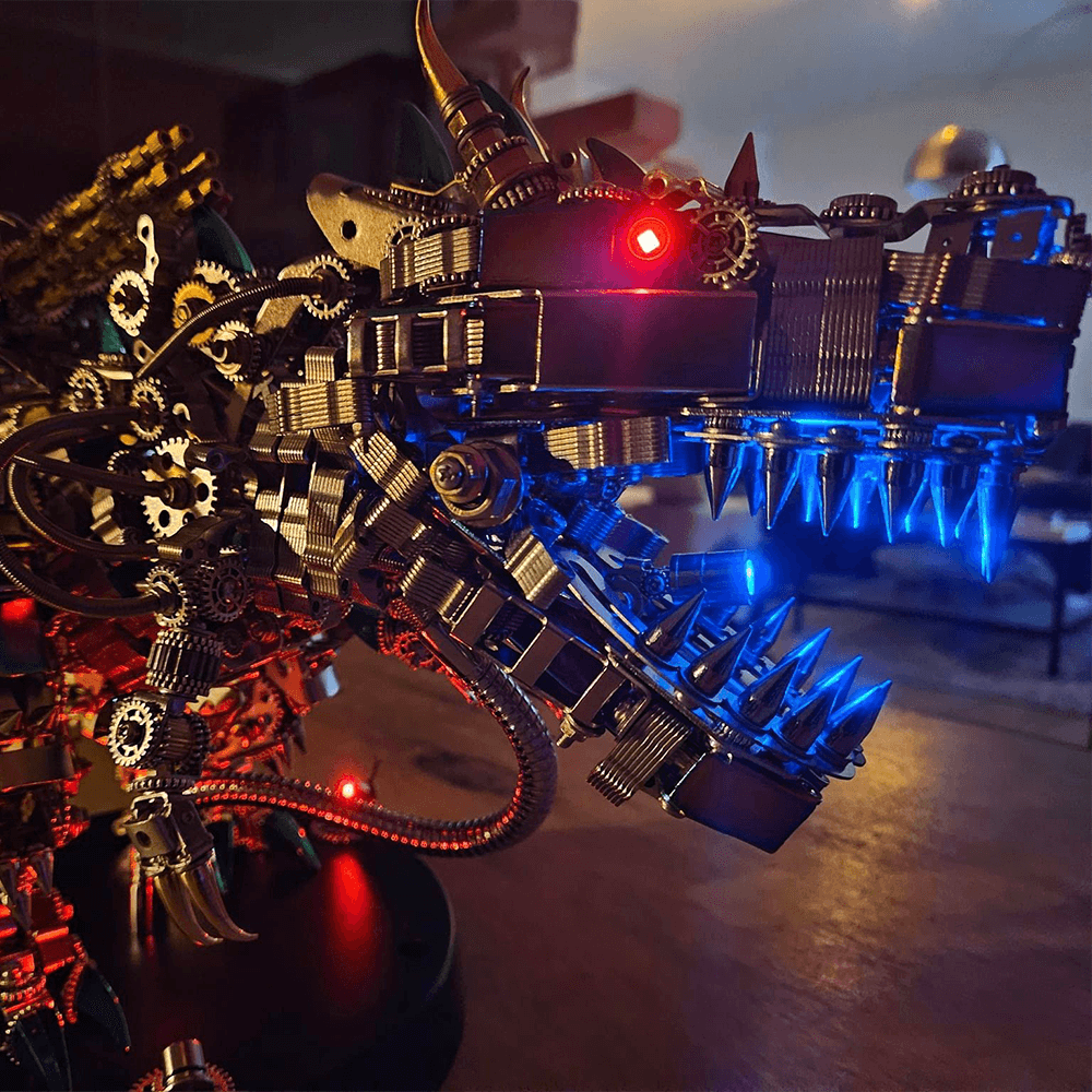 DIY 3D Mechanical Titan T-Rex Big Dinosaur 3120PCS+ - 3d metal puzzle by Extoril