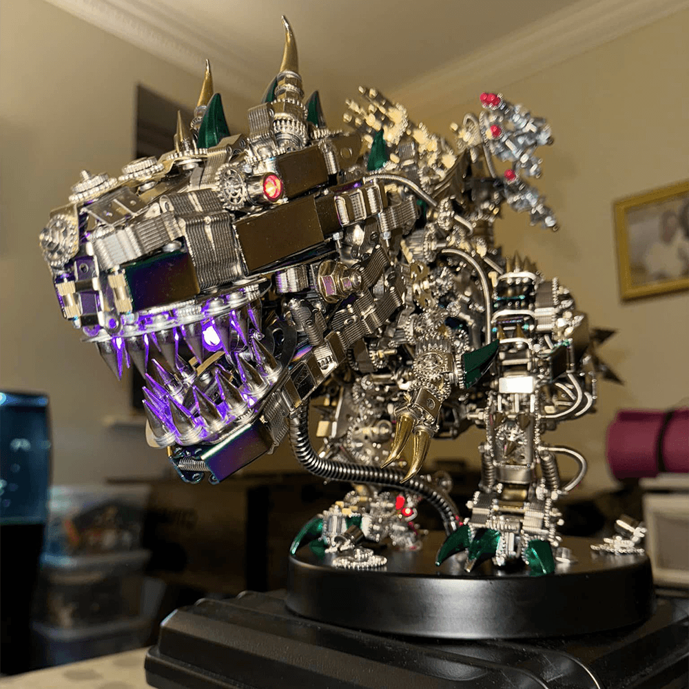 DIY 3D Mechanical Titan T-Rex Big Dinosaur 3120PCS+ - 3d metal puzzle by Extoril