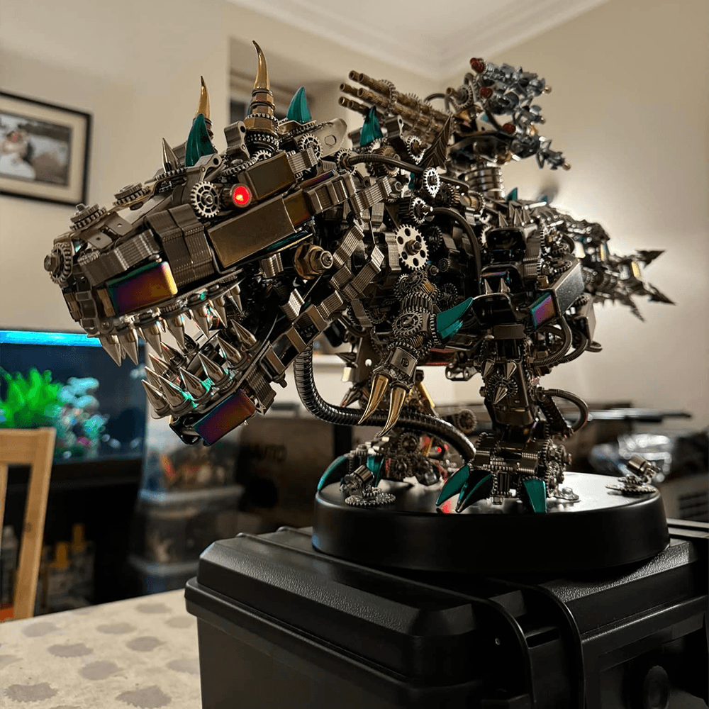 DIY 3D Mechanical Titan T-Rex Big Dinosaur 3120PCS+ - 3d metal puzzle by Extoril