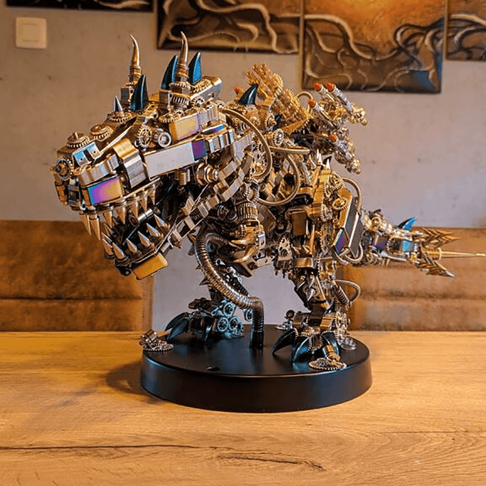 DIY 3D Mechanical Titan T-Rex Big Dinosaur 3120PCS+ - 3d metal puzzle by Extoril