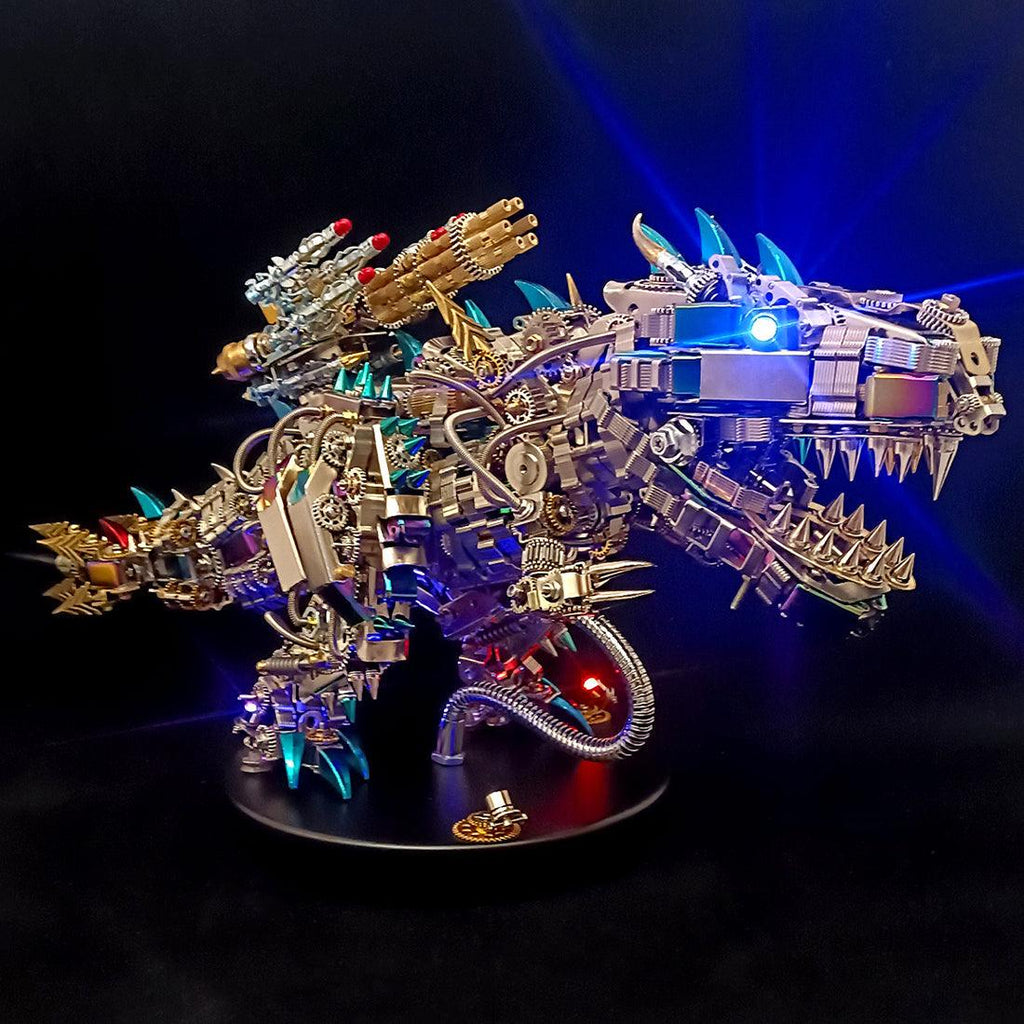DIY 3D Mechanical Titan T-Rex Big Dinosaur 3120PCS+ - 3d metal puzzle by Extoril