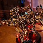 DIY 3D Mechanical Titan T-Rex Big Dinosaur 3120PCS+ - 3d metal puzzle by Extoril