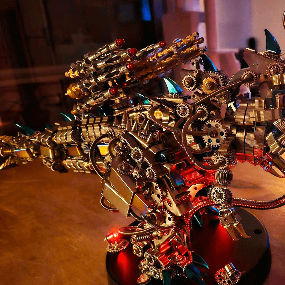 DIY 3D Mechanical Titan T-Rex Big Dinosaur 3120PCS+ - 3d metal puzzle by Extoril