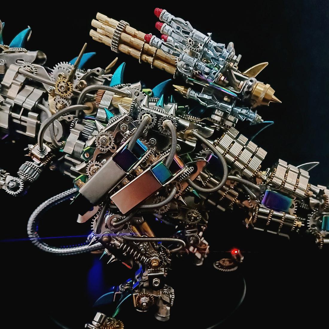 DIY 3D Mechanical Titan T-Rex Big Dinosaur 3120PCS+ - 3d metal puzzle by Extoril