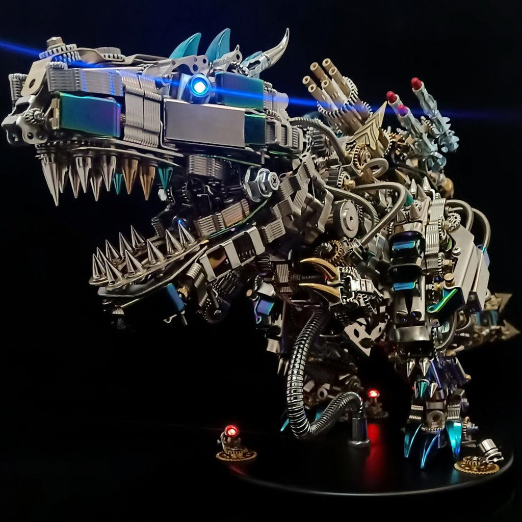 DIY 3D Mechanical Titan T-Rex Big Dinosaur 3120PCS+ - 3d metal puzzle by Extoril