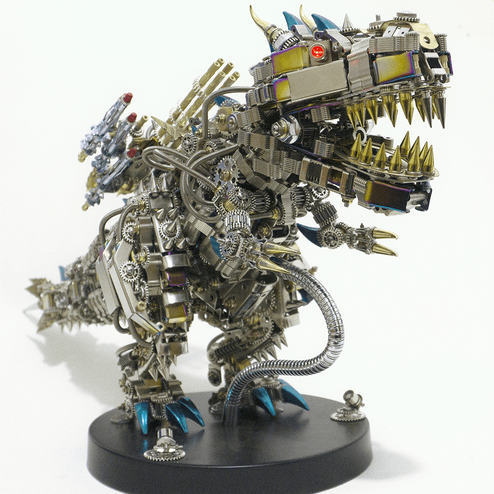 DIY 3D Mechanical Titan T-Rex Big Dinosaur 3120PCS+ - 3d metal puzzle by Extoril