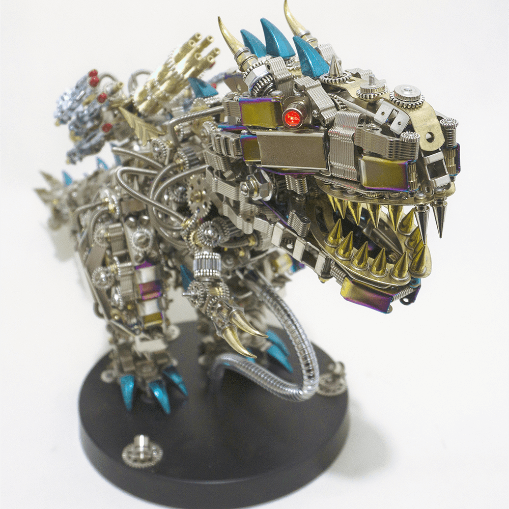 DIY 3D Mechanical Titan T-Rex Big Dinosaur 3120PCS+ - 3d metal puzzle by Extoril