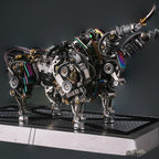 DIY 3D Metal Mechanical Bull Animal Model Assembly Kit 1087Pcs - 3d metal puzzle by Extoril